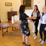 Mladé karatisty pozdravila primátorka Českých Budějovic úklonem