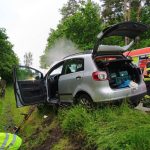 Při čelním střetu dvou aut u Kardašovy Řečice se zranilo šest lidí