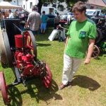Lokomobila byla ozdobou Výstavy stabilních motorů a staré zemědělské techniky v Ločenicích