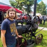 Lokomobila byla ozdobou Výstavy stabilních motorů a staré zemědělské techniky v Ločenicích
