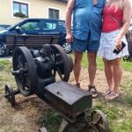 Lokomobila byla ozdobou Výstavy stabilních motorů a staré zemědělské techniky v Ločenicích