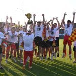 VIDEA: Mistři! Fotbalisté Meteoru Tábor oslavili postup do krajského přeboru pořádnou náloží