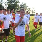 VIDEA: Mistři! Fotbalisté Meteoru Tábor oslavili postup do krajského přeboru pořádnou náloží