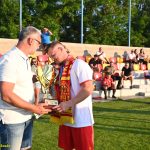 VIDEA: Mistři! Fotbalisté Meteoru Tábor oslavili postup do krajského přeboru pořádnou náloží