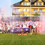 VIDEA: Mistři! Fotbalisté Meteoru Tábor oslavili postup do krajského přeboru pořádnou náloží