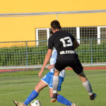 Fotbalisté Milevska završili postupovou sezonu poklidnou výhrou a šlo se slavit do kašny