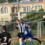 Fotbalisté Milevska završili postupovou sezonu poklidnou výhrou a šlo se slavit do kašny