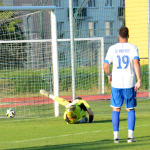 Fotbalisté Milevska završili postupovou sezonu poklidnou výhrou a šlo se slavit do kašny