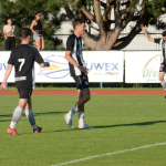 Fotbalisté Milevska završili postupovou sezonu poklidnou výhrou a šlo se slavit do kašny