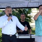 Stovky dětí zaplnily milevské náměstí. Dorazily legendy Václav Prospal a Slavomír Lener
