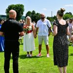 Gólman Mráz se oženil ve fotbalové bráně. Oddával starosta v dresu rozhodčího