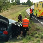 U Nové Vsi u Chýnova vyletělo auto ze silnice, u sjezdu z dálnice havarovala řidička