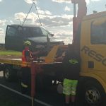 U Nové Vsi u Chýnova vyletělo auto ze silnice, u sjezdu z dálnice havarovala řidička