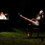Divadlo Continuo umístilo své představení do parku u budějovického Velkého jezu