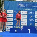 VIDEO: Mladí táborští závodníci získali na Táborském triatlonovém festivalu tři medaile. Radovali se Justina Bednářová, Veronika Křížová a Adam Šiška