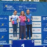 VIDEO: Mladí táborští závodníci získali na Táborském triatlonovém festivalu tři medaile. Radovali se Justina Bednářová, Veronika Křížová a Adam Šiška