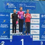 VIDEO: Mladí táborští závodníci získali na Táborském triatlonovém festivalu tři medaile. Radovali se Justina Bednářová, Veronika Křížová a Adam Šiška
