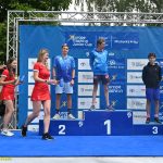 VIDEO: Mladí táborští závodníci získali na Táborském triatlonovém festivalu tři medaile. Radovali se Justina Bednářová, Veronika Křížová a Adam Šiška