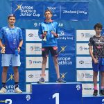 VIDEO: Mladí táborští závodníci získali na Táborském triatlonovém festivalu tři medaile. Radovali se Justina Bednářová, Veronika Křížová a Adam Šiška