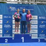 VIDEO: Mladí táborští závodníci získali na Táborském triatlonovém festivalu tři medaile. Radovali se Justina Bednářová, Veronika Křížová a Adam Šiška