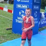 VIDEO: Mladí táborští závodníci získali na Táborském triatlonovém festivalu tři medaile. Radovali se Justina Bednářová, Veronika Křížová a Adam Šiška