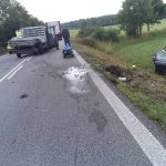 AKTUALIZOVÁNO: U Strakonic se střetla tři auta. Jednoho muže transportovali záchranáři do nemocnice