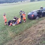 AKTUALIZOVÁNO: U Strakonic se střetla tři auta. Jednoho muže transportovali záchranáři do nemocnice