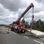 Omezení na D3 kvůli ranní havárii kamionu potrvá zřejmě do 22 hodin