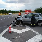 U Předotic se střetla dvě auta, na místě přistál vrtulník