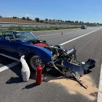 Aktualizováno. Na sjezdu z dálnice D3 směrem na Kaplici omezila provoz nehoda