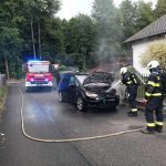 V Sedlečku u Soběslavě hořelo auto