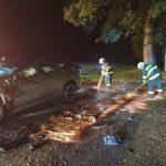 AKTUALIZOVÁNO. Tragická nehoda u Chyšek. Při noční jízdě zemřel spolujezdec