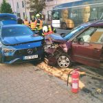 Dopravu na Lidické třídě v Budějovicích zkomplikovala nehoda se zraněním