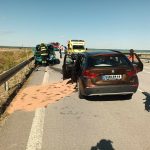 Při střetu osobního auta s dodávkou na Budějovicku se zranili tři lidé