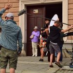 Houpačky v Blatné. Režisér Sláma natáčí v jihočeském městě nový film