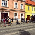 Houpačky v Blatné. Režisér Sláma natáčí v jihočeském městě nový film