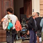 Houpačky v Blatné. Režisér Sláma natáčí v jihočeském městě nový film