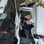 AKTUALIZOVÁNO: Vážná nehoda na Písecku. Řidička narazila s dodávkou do stromu