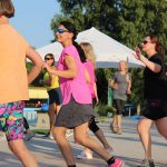Na milevském koupališti se cvičila zumba v latinskoamerickém rytmu