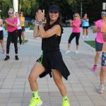 Na milevském koupališti se cvičila zumba v latinskoamerickém rytmu