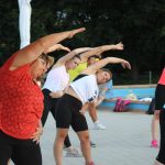 Na milevském koupališti se cvičila zumba v latinskoamerickém rytmu