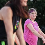Na milevském koupališti se cvičila zumba v latinskoamerickém rytmu