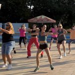 Na milevském koupališti se cvičila zumba v latinskoamerickém rytmu