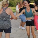 Na milevském koupališti se cvičila zumba v latinskoamerickém rytmu