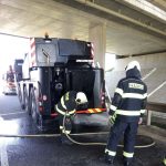 U Roudného zahořel jeřáb v motorové části