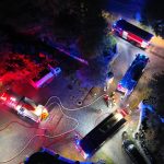 V Dobechově u Kaplice v noci hořel srub. Škoda se odhaduje přes deset milionů