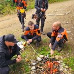 Hasiči lezci otestovali své schopnosti na bývalém železničním mostě u Červené nad Vltavou