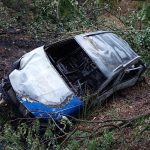 AKTUALIZOVÁNO: Tragická nehoda u obce Sedlec. Řidič uhořel