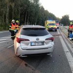 Na Jindřichohradecku se střetlo osobní auto s kamionem