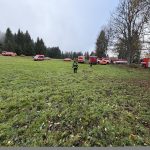 Požár a srážka drážního vozidla s německými cyklisty. U Stožce se konalo velké česko-německé cvičení